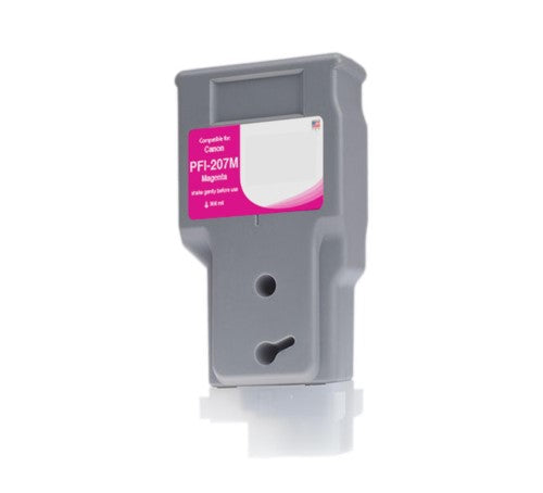 Compatible for PFI-207M 8791B001AA Ink Cartridge, 300 mL, Magenta