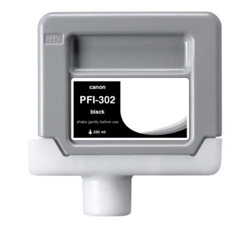 Compatible for PFI-302BK 2216B001AA Ink Cartridge, 330 mL, Black