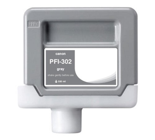 Compatible for PFI-302GY 2217B001AA Ink Cartridge, 330 mL, Gray