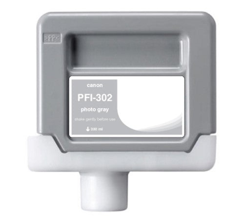Compatible for PFI-302PGY 2218B001AA Ink Cartridge, 330 mL, Photo Gray