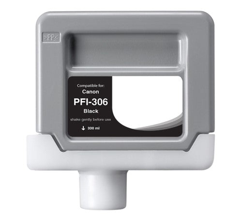 Compatible for PFI-306BK 6657B001AA Ink Cartridge, 330 mL, Black