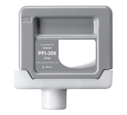 Compatible for PFI-306GY 6666B001AA Ink Cartridge, 330 mL, Gray