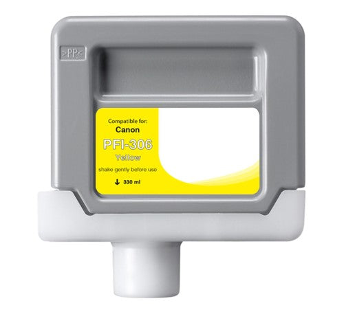 Compatible for PFI-306Y 6660B001AA Ink Cartridge, 330 mL, Yellow