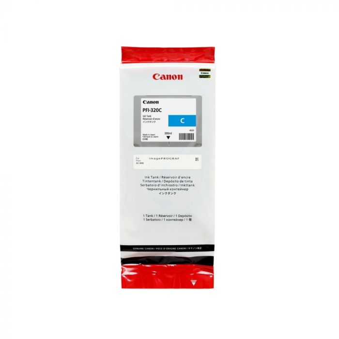 Canon PFI-320C InkJet Cartridge, 300mL, Cyan