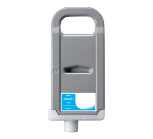 Compatible for PFI-701C 0901B001AA Ink Cartridge, 700 mL, Cyan