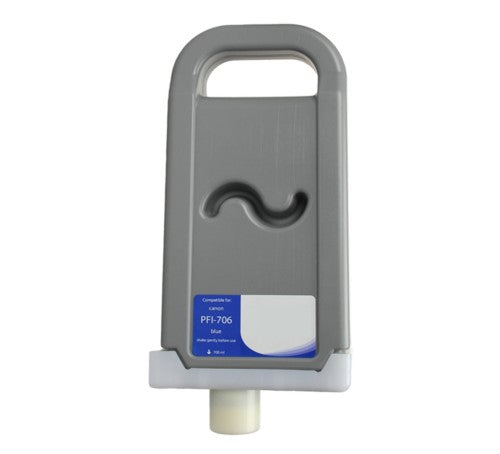 Compatible for PFI-706B 6689B001AA Ink Cartridge, 700 mL, Blue