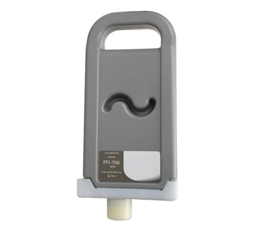 Compatible for PFI-706GY 6690B001AA Ink Cartridge, 700 mL, Gray