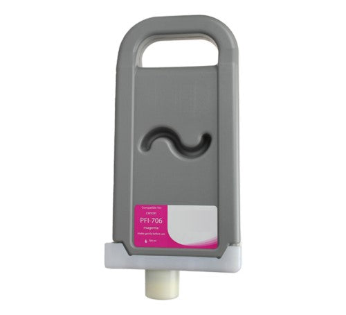 Compatible for PFI-706M 6683B001AA Ink Cartridge, 700 mL, Magenta