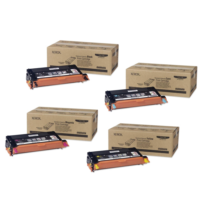 Xerox 113R00722 OEM Toner Set, B/C/M/Y