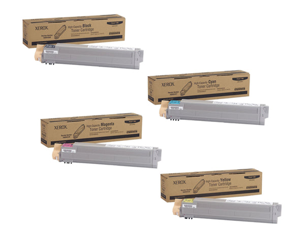 Xerox Phaser7400 OEM HY Toner Set, B/C/M/Y