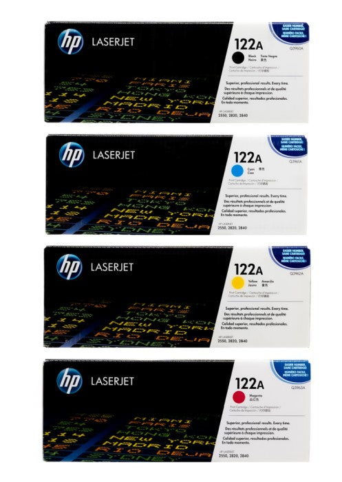 HP 122A OEM HY OEM Toner Set, B/C/M/Y