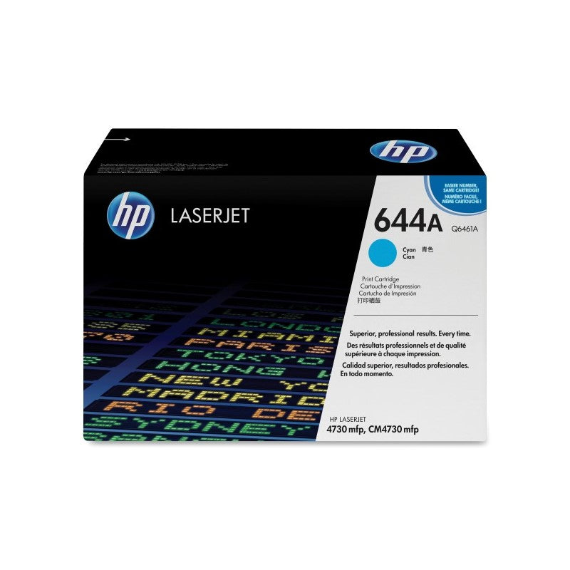 HP Q6461A OEM Toner Cartridge, 12K pages, Cyan