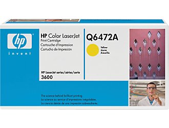 HP 502A Q6472A OEM Toner Cartridge, 4K pages, Yellow