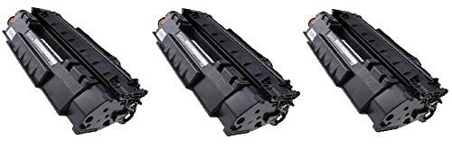 Compatible for HP 53A Q7553A Toner Cartridge, 3K pages, Box of 3, Black