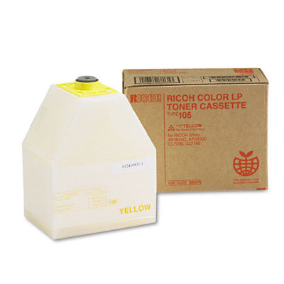 Ricoh 885373 OEM Toner Cartridge, Type-105, 10K pages, Yellow