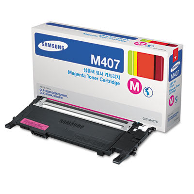 Samsung CLT-M407S / SU268A OEM Toner Cartridge, 1K pages, Magenta