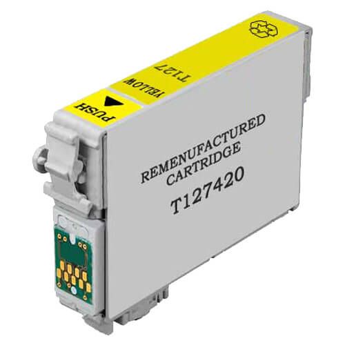 Compatible for 127 T127420 Extra HY InkJet Cartridge, 775 Pages, Yellow