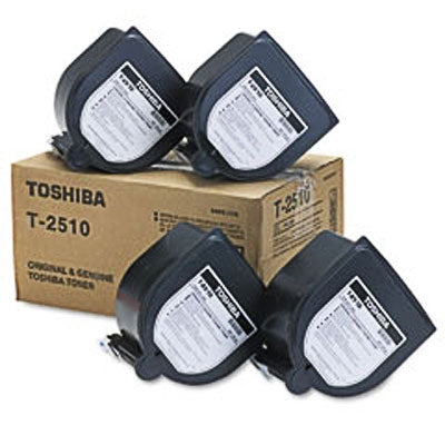 Toshiba T2510 OEM Toner Cartridge, 40K pages, box of 4, black