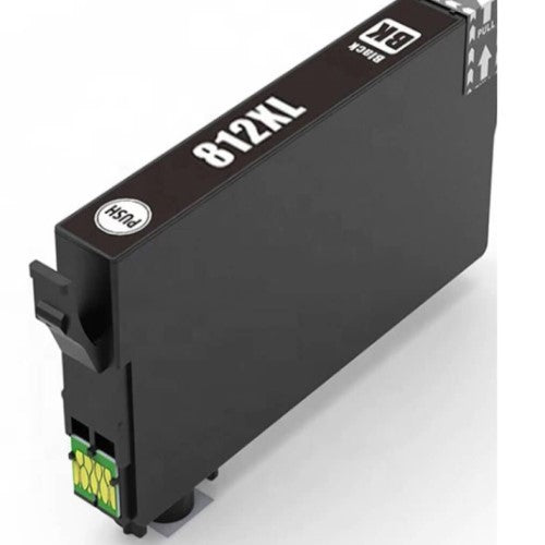 Compatible for 812XL T812XL120 Ultra HY Inkjet Cartridge, 1.1K Pages, Black