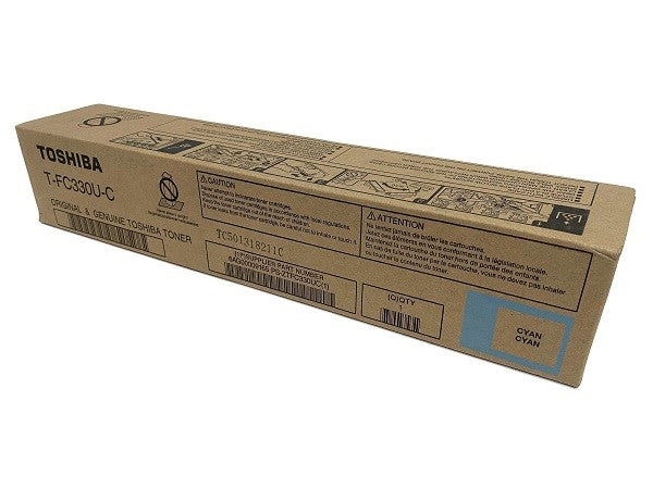 Toshiba T-FC330U-C OEM Toner Cartridge, 17.4K Pages, Cyan