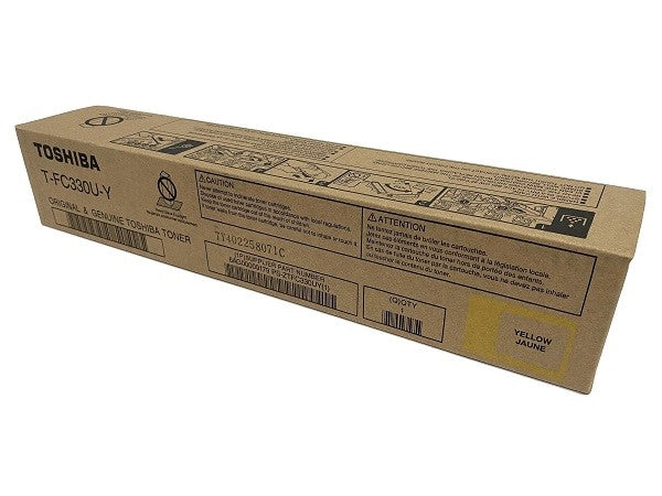 Toshiba T-FC330U-Y OEM Toner Cartridge, 17.4K Pages, Yellow