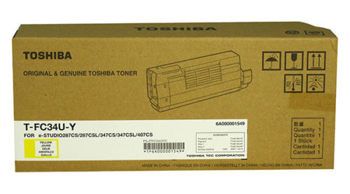 Toshiba T-FC34U-Y OEM Toner Cartridge, 11500 pages, Yellow