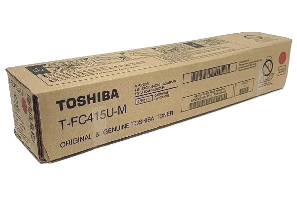 Toshiba T-FC415U-M OEM Toner Cartridge, 33.6K Pages, Magenta