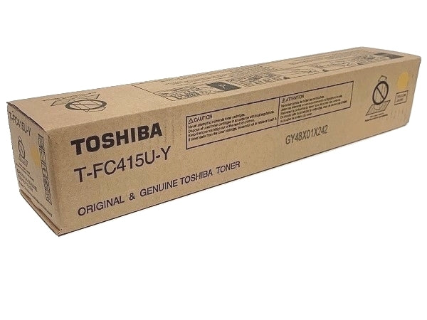 Toshiba T-FC415U-Y OEM Toner Cartridge, 33.6K Pages, Yellow