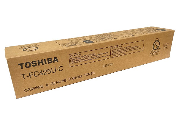 Toshiba T-FC425U-C OEM Toner Cartridge, 38k Pages, Cyan