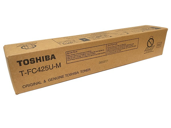 Toshiba T-FC425U-M OEM Toner Cartridge, 38k Pages, Magenta