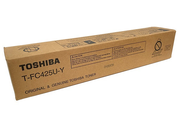 Toshiba T-FC425U-Y OEM Toner Cartridge, 38k Pages, Yellow