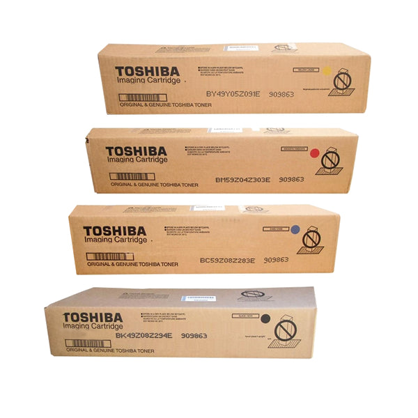 Toshiba T-FC65 OEM Toner Set, B/C/M/Y