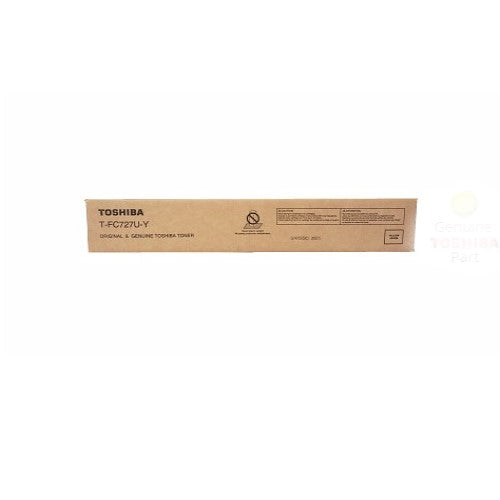 Toshiba T-FC727U-Y OEM Toner Cartridge, 39.2K Yield, Yellow