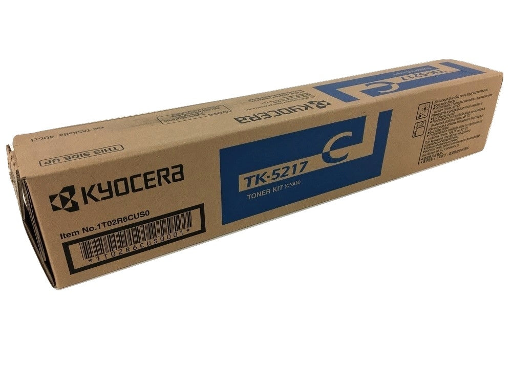 Kyocera TK-5217C / TK-5219C OEM Toner Cartridge, 15K Pages, Cyan