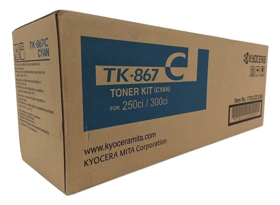 Kyocera  TK-867C OEM Toner Cartridge, 12K pages, Cyan