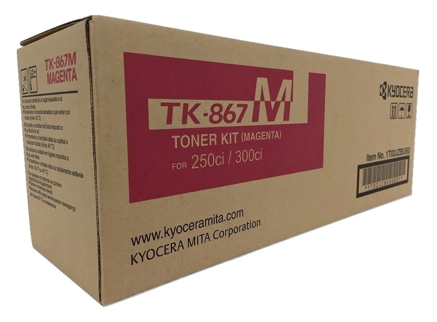 Kyocera  TK-867M OEM Toner Cartridge, 12K pages, Magenta