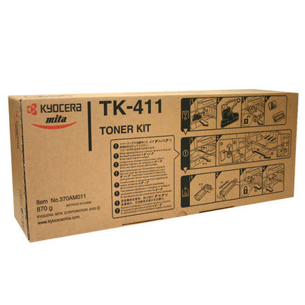 Kyocera  370AM011 (TK-411) OEM Toner Cartridge, 15K pages, Black