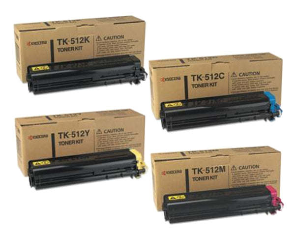 Kyocera  TK-512 OEM Toner Set, B/C/M/Y.
