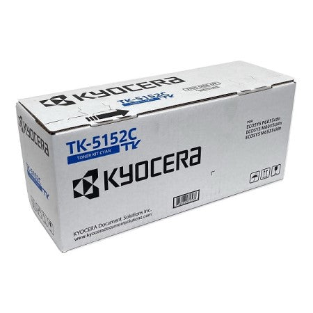 Kyocera TK-5152C / 1T02NSCUS0 OEM Toner Cartridge, 10K Pages, Cyan