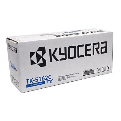 Kyocera 1T02NTCUSO TK-5162C OEM Toner Cartridge, 12K pages, Cyan