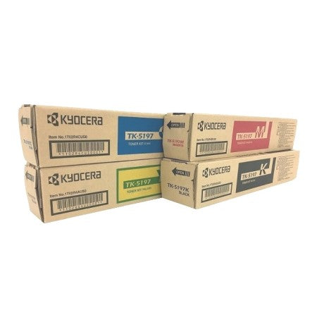 Kyocera TK-5197 / TK-5199 OEM Toner Set, B/C/M/Y