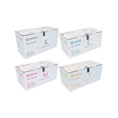 Kyocera TK-5222 OEM Toner Set, B/C/M/Y