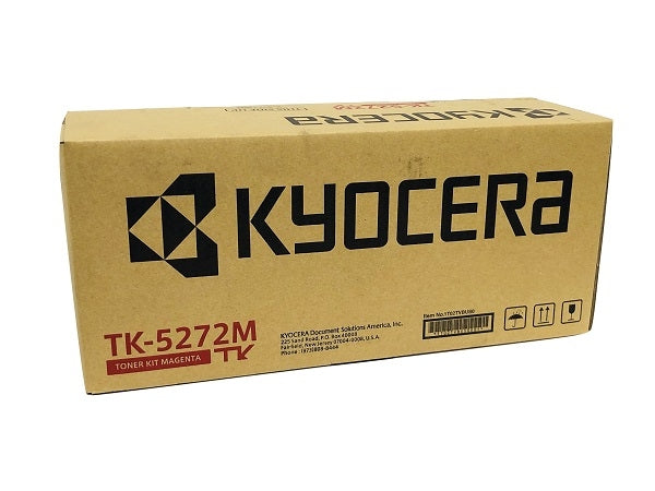 Kyocera Mita 1T02TVBUS0 TK-5272M OEM Toner Cartridge, 6K Pages, Magenta