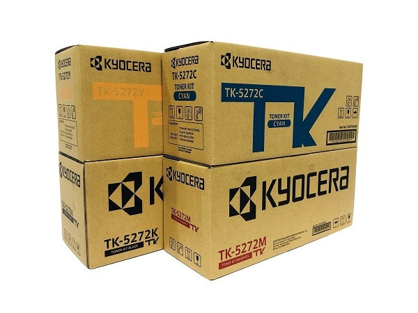 Kyocera Mita TK-5272 OEM Toner Set, B/C/M/Y