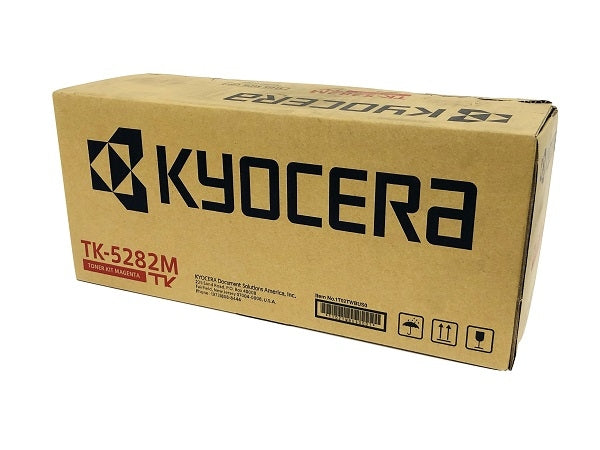 Kyocera Mita TK-5282M OEM Toner Cartridge, 11K Page-Yield, Magenta