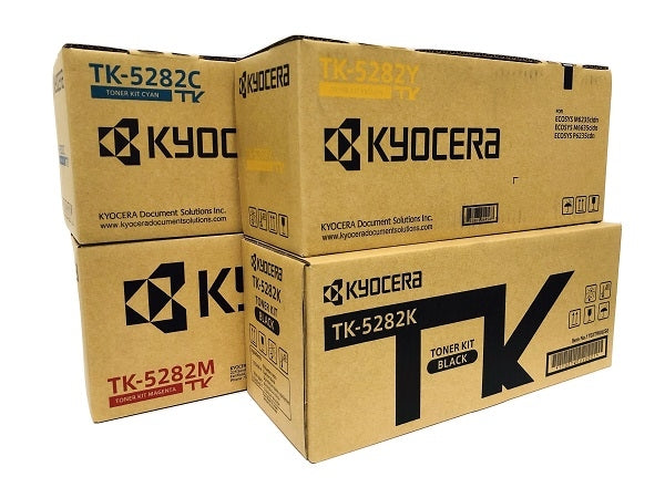 Kyocera Mita TK-5282 OEM Toner Set, B/C/M/Y