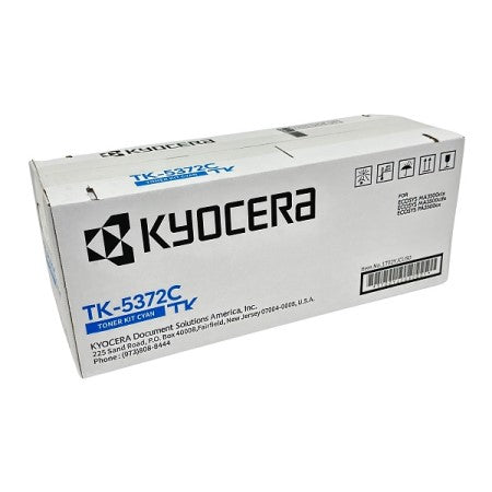 Kyocera TK-5372C 1T02YJCUS0 OEM Toner Cartridge, 5K Pages, Cyan