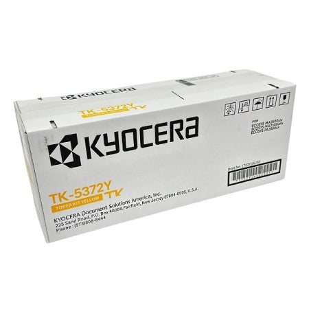 Kyocera TK-5372Y 1T02YJAUS0 OEM Toner Cartridge, 5K Pages, Yellow