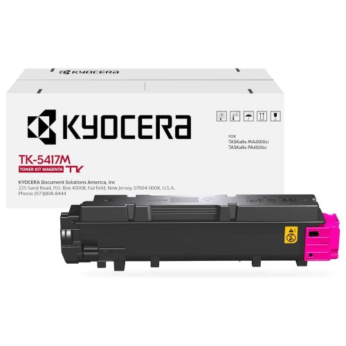 Kyocera TK-5417M 1T02Z7BUS0 OEM Toner Cartridge, 13K Pages, Magenta