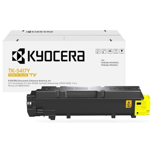 Kyocera TK-5417Y 1T02Z7AUS0 OEM Toner Cartridge, 13K Pages, Yellow